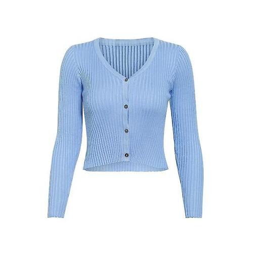 Misswim-Pull En Tricot Boutonné Cardigan Femmes Mode Sexy Serré Côtelé Point Grande Taille Automne Et Hiver L Couleur X19st1276 8