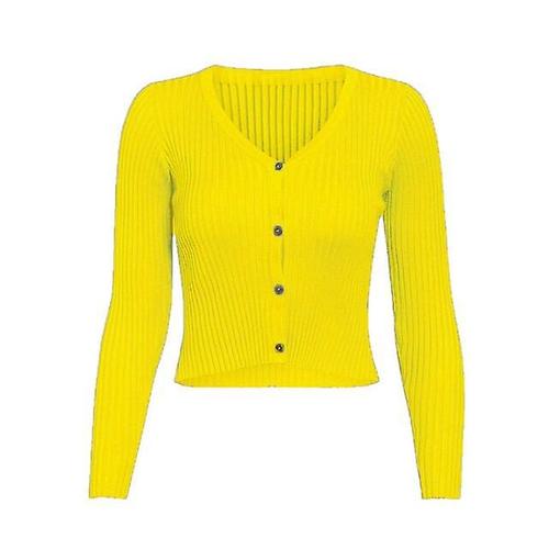 Misswim-Pull En Tricot Boutonné Cardigan Femmes Mode Sexy Serré Côtelé Point Grande Taille Automne Et Hiver S Couleur X19st1276 6