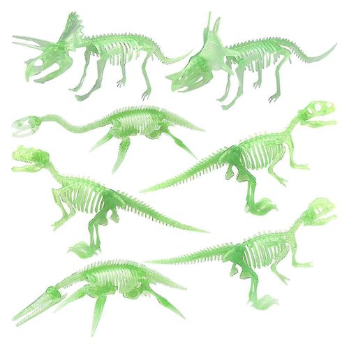 Squelette de dinosaure pour enfants Diy Simulation de construction de dinosaure Modèle animal 7 Ensembles d'ornements de modèle de dinosaure