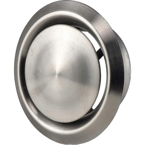 Vanne ronde en acier inoxydable - 125 mm - pour entrée et sortie d'air