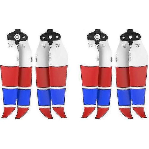 Hélice Air 2s Hélice À Faible Bruit Hélice Pliable 7238f Pour Dji Mavic Air 2/Air 2s Accessoires De Drone (Rouge Bleu Blanc 4pcs)-Générique