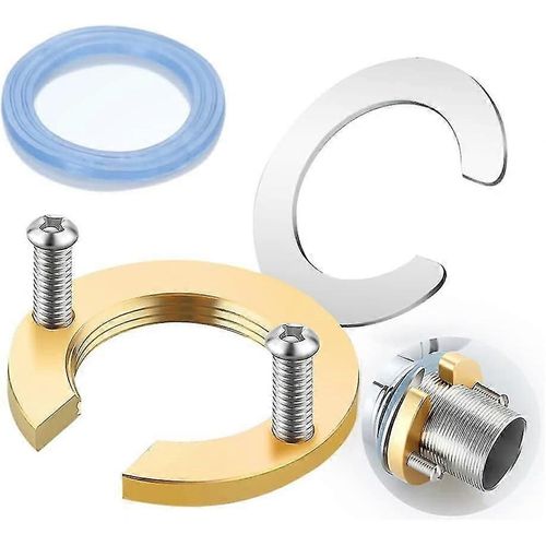 Kit de fixation de robinet, kit de fixation de robinet, accessoires de robinet, outil d'installation de robinet, s'adapte parfaitement au robinet et à l'évier (or, 1 pièce)