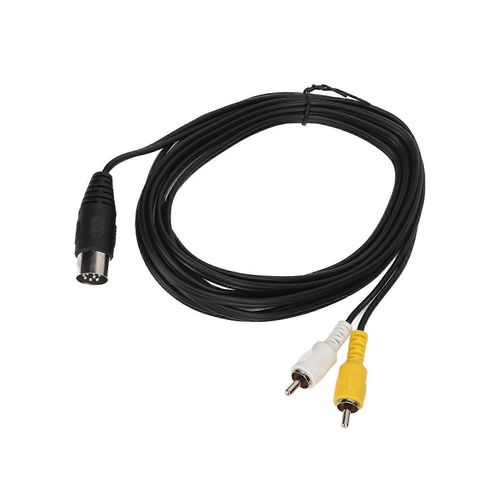 Câble DIN à 2RCA à 8 broches - Convertisseur mâle-mâle de 9,8 pieds pour ancien équipement audio