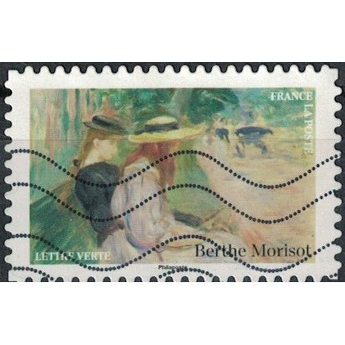 France 2024 Oblitéré Used Impressionnisme Musée D'orsay Berthe Morisot Sur Un Banc Au Bois De Boulogne Y&t Fr 2406