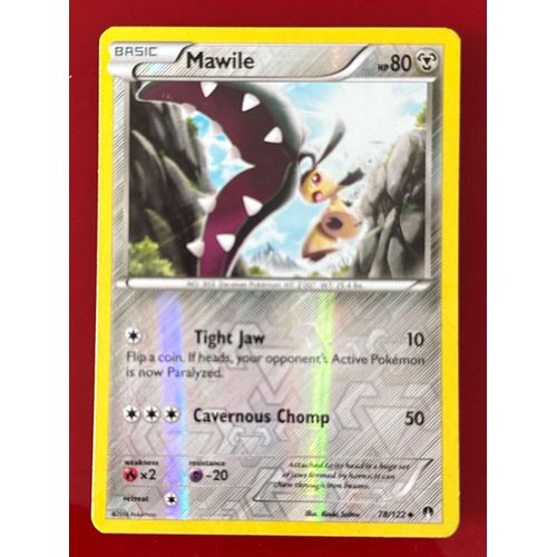Carte Pokémon Rupture Turbo De Misdibule Reverse En Anglais 78/122