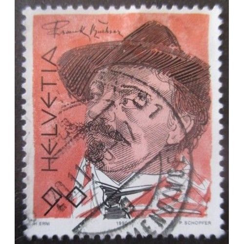 Suisse N°1352 Frank Buchser Oblitéré