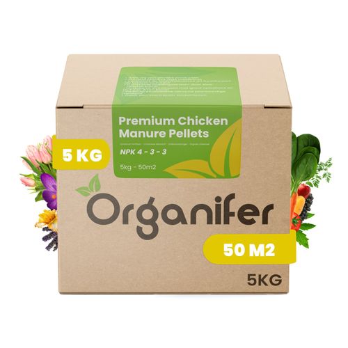 Granulés De Fumier De Poule - 5 Kg Pour 50 M2 - Organifer