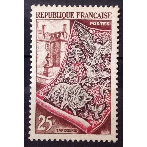 Productions De Luxe - Métiers D'art 1954 - Tapisserie Et Cour Des Gobelins 25f (Impeccable N° 970) Neuf** Luxe (= Sans Trace De Charnière) - Cote 17,00 - France Année 1954 - Brn83 - N29994