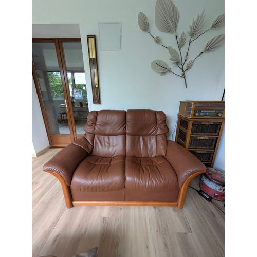 Canapé Cuir Marron Stressless 2 Places