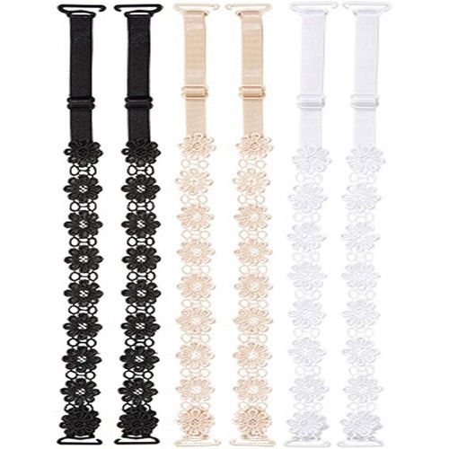 3 Paires De Bretelles De Soutien-Gorge En Dentelle Fleurie (Tournesol) Bretelles Ajustables À Armatures Bretelles De Rechange Pour Femme