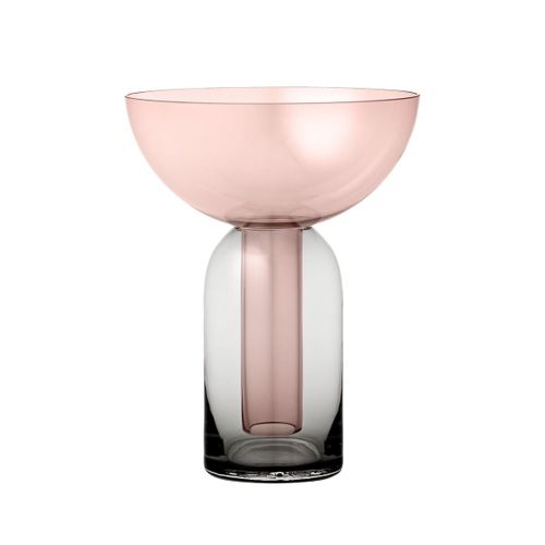 Vase Torus - rose - Hauteur/Ø 19,5 x 15 cm - Taille unique