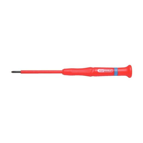 Tournevis de précision KS TOOLS Werkzeuge-Maschinen GmbH avec isolation de protection pour vis cruciformes PH, PH1 (500.6144)