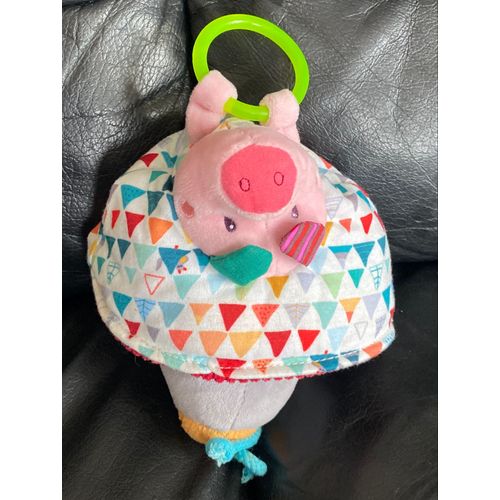 DOUDOU RÉVERSIBLE LOUP COCHON LILLIPUTIENS 