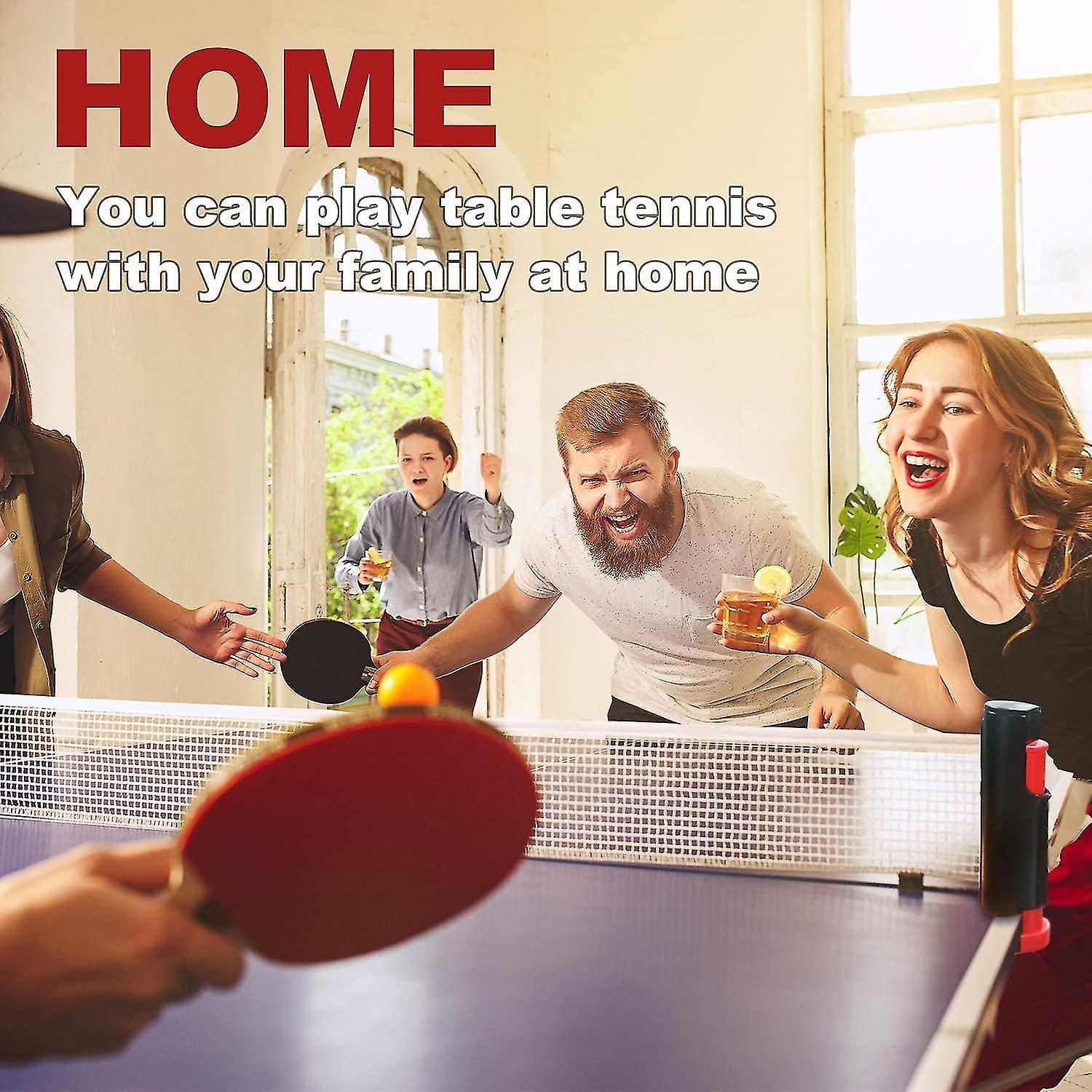 Filet De Ping-Pong Rtractable Avec Support, Parfait Pour Un... - 5