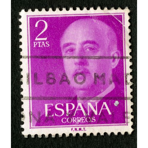 Timbre Oblitéré Espana, Correos, 2 Ptas