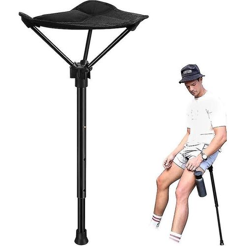 Chaise De Pêche Extérieure Rétractable De Siège Réglable En Hauteur De Tabouret Portable Avec 4 Vitesses