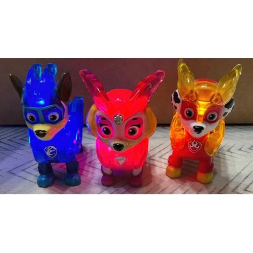 Lot de 3 pat patrouille lumineux 