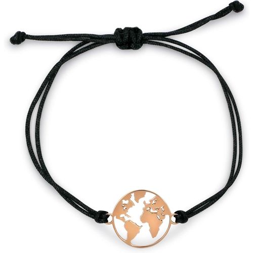Bracelet En Acier Inoxydable Avec Pendentif Carte Du Monde Pour Femme Et Fille-Réglable Jusqu'à 20 Cm.[J889]