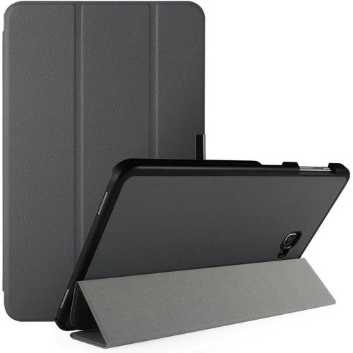 Coque Compatible Pour Samsung Galaxy Tab A 10.1 2016 Housse De Protection En Cuir Pu Étui Magnétique Ultra-Mince Avec Fonction Support Pour Sm-T580/P580/T585/P585/P585y - Gris[Sel6270826]