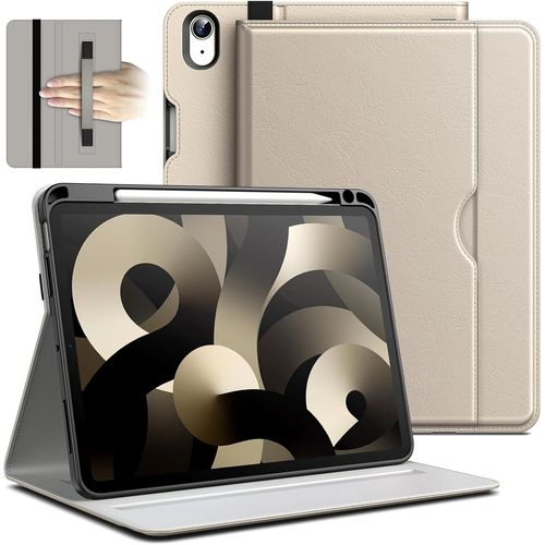 Coque Pour Ipad Air 11 Pouces M3/M2 (2025/2024), Ipad Air 5/4 (2022/2020 5ème/4ème Génération), Pu Cuir Folio Housse Étui De Tablette Avec Porte-Stylet & Poche (Lumière Stellaire)[Sel6273591]