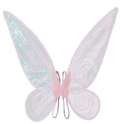 Costume D'ailes De Génie De Fée Pour Tout-Petits, Déguisement D'ailes En Forme De Papillon Pour Filles (Rose)