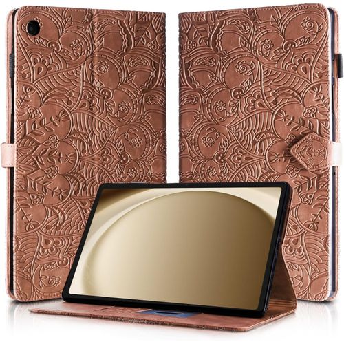 Coque Samsung Galaxy Tab A9+ 11 Pouces En Cuir Pu Portefeuille Stand Support Etui Coque Protection Tablette Für Samsung Galaxy Tab A9+ 11 Pouces Sm-X210/Sm-X215/Sm-X216 Marron[Sel6270393]