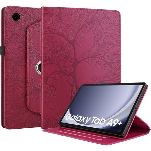 Coque Samsung Galaxy Tab A9+/A9 Plus 11 Pouces 2023 Sm-X210/X215/X216 Étui Support Rotatif À 360 Degrés Pu Cuir Housse De Protection Portefeuille Tablet Étui Galaxy Tab A9+ 11" 202[Sel6270308]