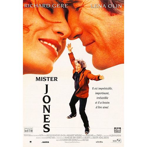 *** Mister Jones - Affiche De Cinéma Originale Pliée En 2 - 40 X 60 (Affichée Minime) - De Mike Figgis - 1996 - Richard Gere - Lena Olin - Très Bon Etat ***
