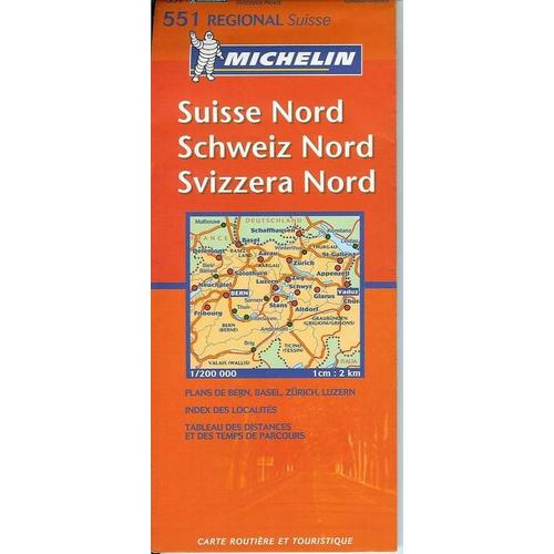 Suisse Nord, Schweiz Nord, Svizzera Nord - 1/200 000