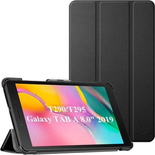 Coque Pour Samsung Galaxy Tab A 8.0 2019 Version Sans S Pen Sm-T290 / Sm-T295 - Etui De Protection Ultra-Mince Et Léger Housse En Cuir Pu, Noir[Sel6274419]