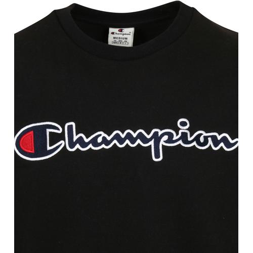 Champion Sweater Script Logo Noir Taille M