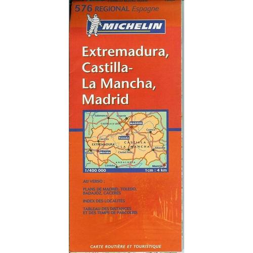 Extramadura, Castilla-La Mancha, Madrid - 1/400 000