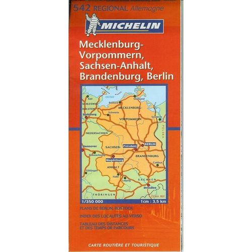 Mecklenburg-Vorpommern, Sachsen-Anhalt, Brandenburg, Berlin - 1/350 000