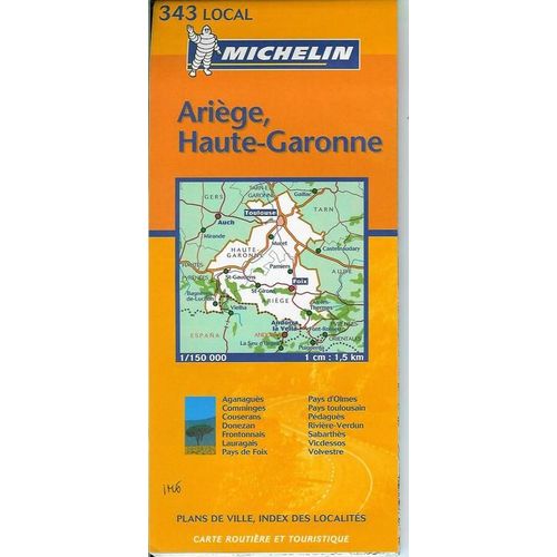 Ariège, Haute-Garonne - 1/150 000