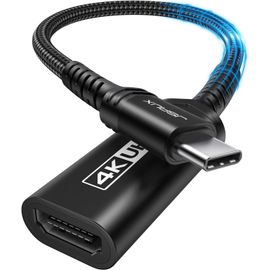 Adaptateur Usb C Hdmi 4K, Usb Type C Thunderbolt 3 Vers Hdmi Compatible Avec Macbook Pro/Air, Dell Xps 15/13,Samsung Galaxy Note 20/S20/S10/S9, Huawei P40/P30/P20, Surface Pro 7-No[GBP6272830]