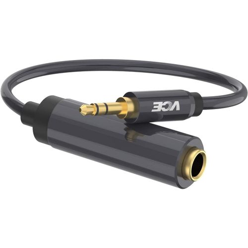 Câble Adaptateur Jack Stéréo Audio Doré Rallonge Jack Audio 3.5 Mm Mâle Vers 6.35 Mm Femelle 20Cm[GBP6273943]