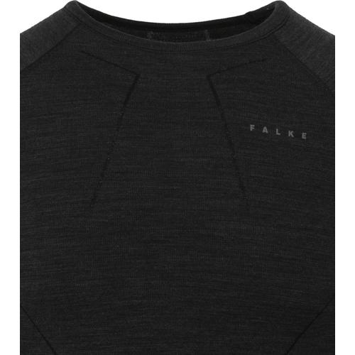 Falke T-Shirt Thermique Mix Laine Noir Taille M