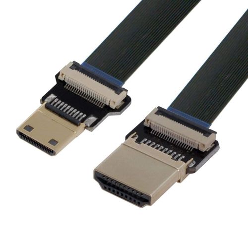 Cy Mini Câble Hdmi Vers Hdmi Cyfpv Mini Hdmi Mâle Vers Hdmi Mâle Fpc Câble Plat 1080P Pour Fpv Hdtv Multicopter Photographie Aérienne 0.2M[GBP6273048]