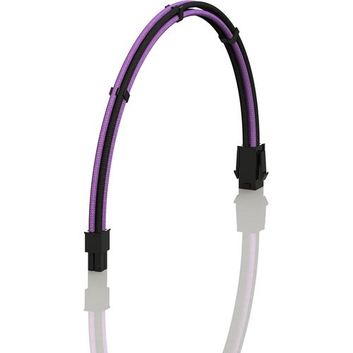 Ava 30Cm 4-Broches Cpu Atx Carte Mère Alimentation Psu Câble D'Extension Tressé Manchon Personnalisé Mod Pc Avec Peignes | Pack Unique | 300Mm Violet Noir[GBP6273993]