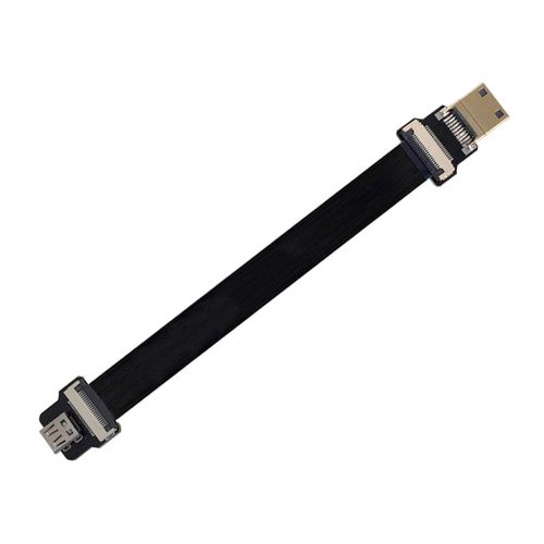 Cyfpv Mini Hdmi Mâle Vers Micro Hdmi Femelle Rallonge Fpc Câble Plat 1080P Pour Fpv Hdtv Multicopter Photographie Aérienne (0,1 M)[GBP6273100]
