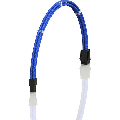 Ava 30Cm 4-Broches Cpu Atx Carte Mère Alimentation Psu Câble D'Extension Tressé Manchon Personnalisé Mod Pc Avec Peignes | Pack Unique | 300Mm Bleu[GBP6274045]