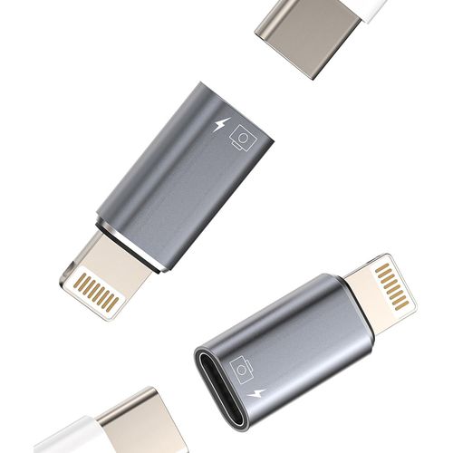 Adaptateur Otg Audio Usb C Vers Lightning(Lot De 2) Iphone Chargeur Cable Usbc Femelle Jack Apple Mâle Prise Convertisseur Mini Type Camera Flash Disque Adapter Pour 14 13 12 11 Pr[Gbp6272508]