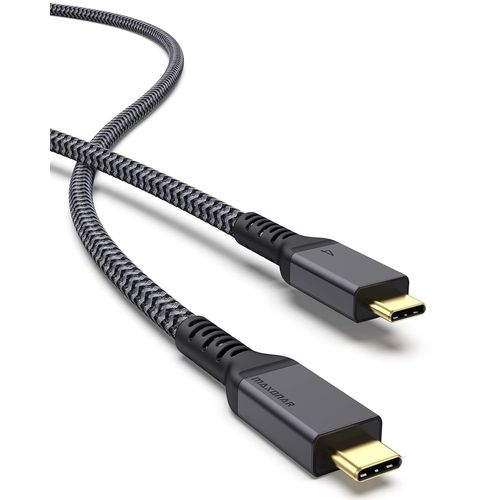 Câble Thunderbolt 4 1,2M/40 Gbit/S,Usb 4.0 Certifié Tb4 20V/5A 100W Prend En Charge Le Moniteur 1X8K 30Hz Ou Double 4K60Hz,M1 Macbook Air,Ssd Externe,Egpu(Gpu Externe),Station D'Ac[GBP6273911]