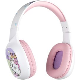Hello Kitty Casque Audio Sans Fil Bluetooth 5.3 Pc, Smartphones, Tablettes - Microphone - Autonomie 30 H Câble Jack 3,5 Mm - Blanc Et Rose[GBP6271055]