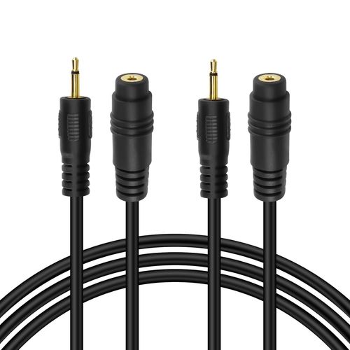 Câble D'Extension Ts 2,5 Mm Mâle À Femelle, Mini Câble Audio Jack Pour Écouteurs, Micro Et Smartphone, 2 Pièces, 1,8 M (Mâle À Femelle)[GBP6271867]