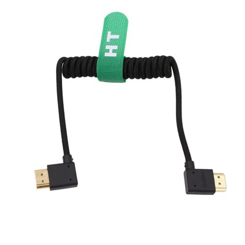 Câble Hdmi 8K 4K120P Pour Moniteur Atomos Ninja V Sony A7Siii A7Rv A7Iv Fx30 Canon C500 C300 Lumix S5Ii Camera Feelworld Blackmagic Angle Droit Gauche Type A Hdmi 2.1 Tressé Enroul[GBP6270468]
