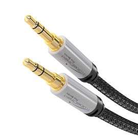 1M Câble Aux & Jack 3,5Mm (Câble Audio Stéréo, Enveloppe Métallique Quasi-Indestructible, Gaine En Nylon Anti-N?uds, Pour Smartphones/Portables Et Autres Appareils, N[GBP6271919]