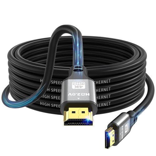 Câble Hdmi 2.0 Haute Vitesse 7M - 4K@60Hz 18Gbps, Ultra Hd, Ethernet, Audio Retour, Vidéo 1080P, 3D, Arc, Hdr - Compatible Xbox, Ps5/Ps4, Hdtv, Ordinateur Portable[GBP6270163]
