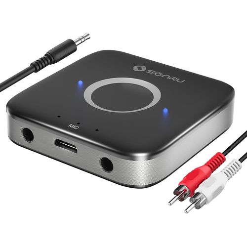 Récepteur Bluetooth 5.3, Adaptateur Bluetooth Récepteur Audio Sans Fil De Voiture Avec Câble Rca Aux 3,5 Mm, Doubles Sorties Aux Pour Système Audio De Diffusion Musique Stéréo À Do[GBP6270975]