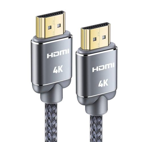 Câble Hdmi 4K 10M Câble Hdmi Par Ethernet En Nylon Tressé Supporte 3D/ Retour Audio - Cordon Hdmi Pour Lecteur Blu-Ray/Ps-3/ Ps-4/ For Netfix/For Fire Tv/Ecran - Gris[GBP6270189]
